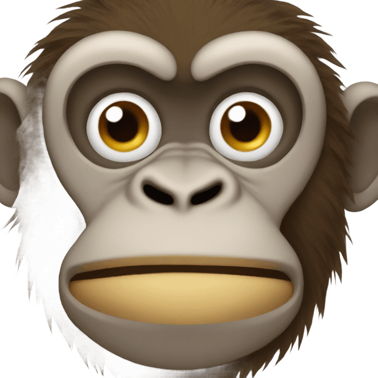 Ugly monkey emoji