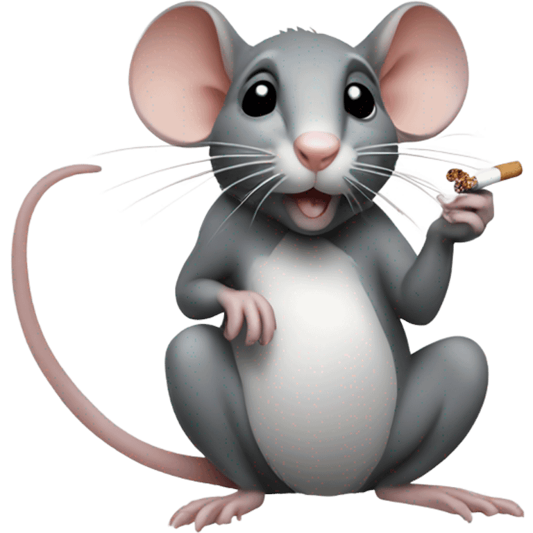 rat smoking emoji