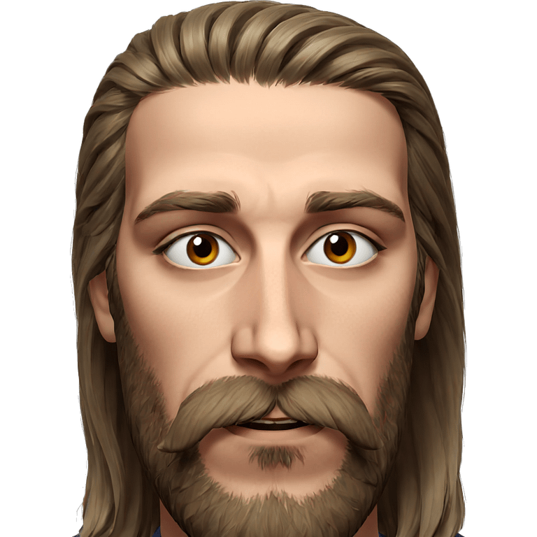 portrait of a bearded boy emoji