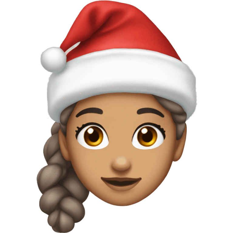 ariana grande with santa hat emoji