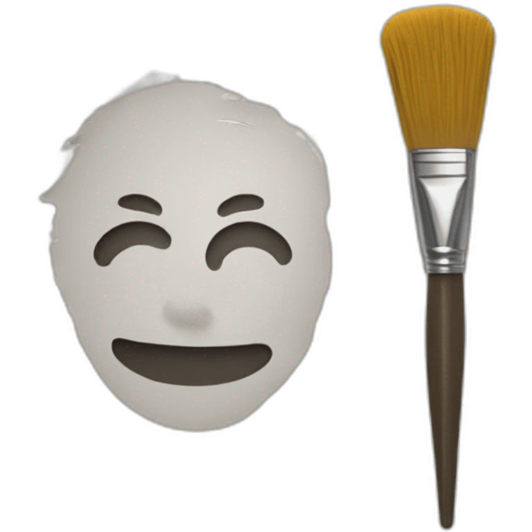 paper and paint brush emoji