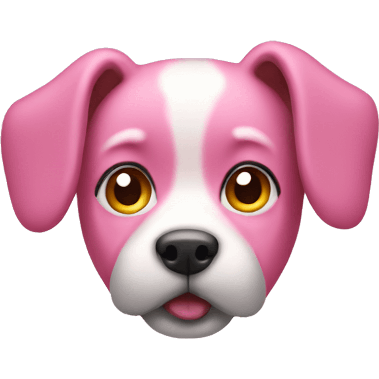 pink dog emoji