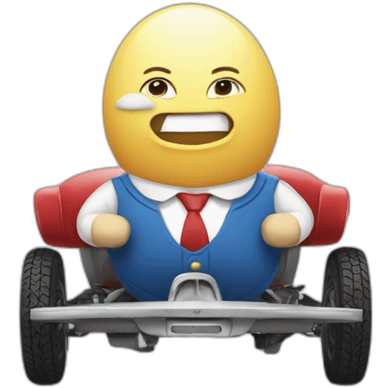 Humpty Dumpty selling car insurance emoji