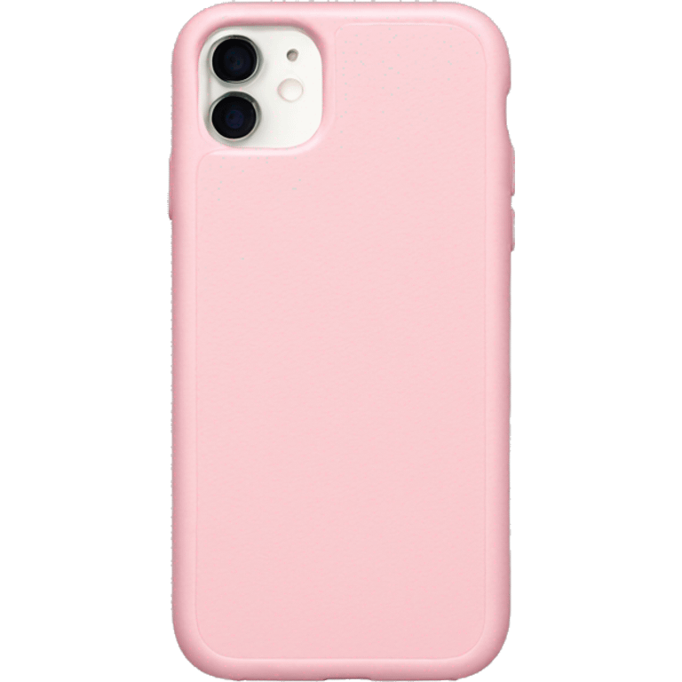 Light pink iPhone 15 with a light pink case emoji