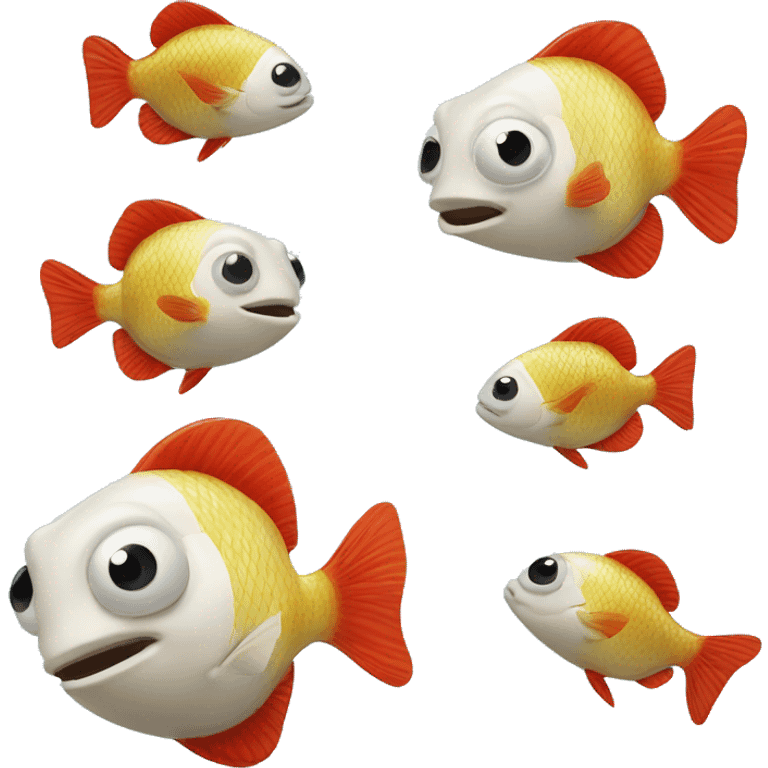 Snow White bushy nose sucker fish emoji