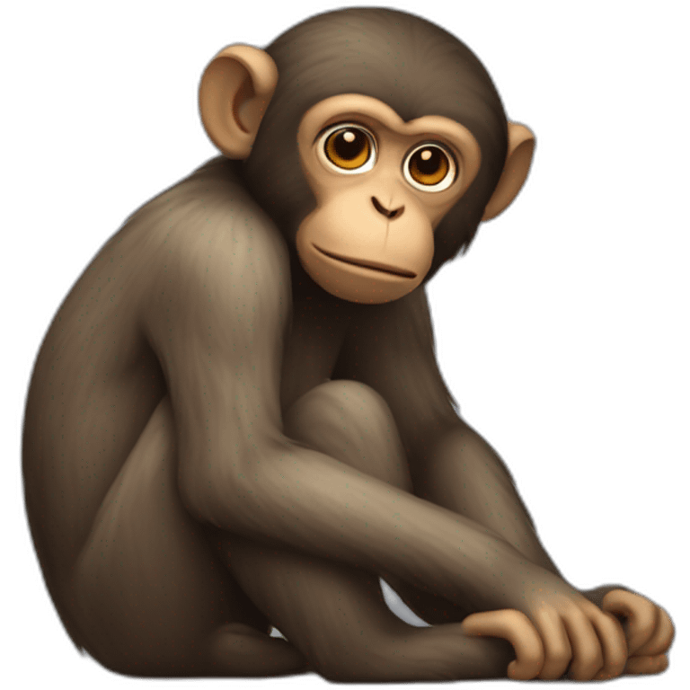 Monkey sad emoji