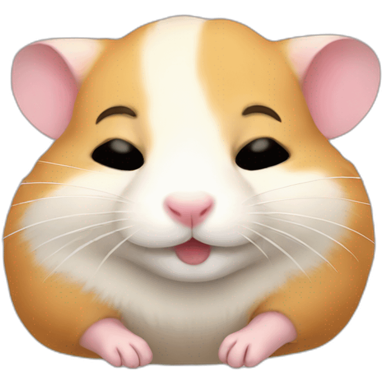 Sleeping hamster emoji