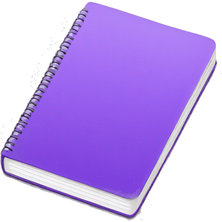 purple notebook emoji