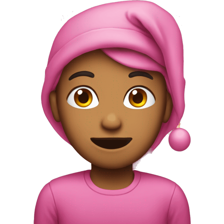 Pink Christmas emoji  emoji