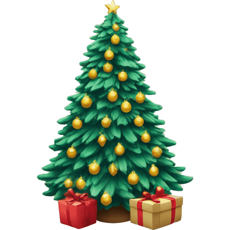 Beautiful Christmas tree emoji