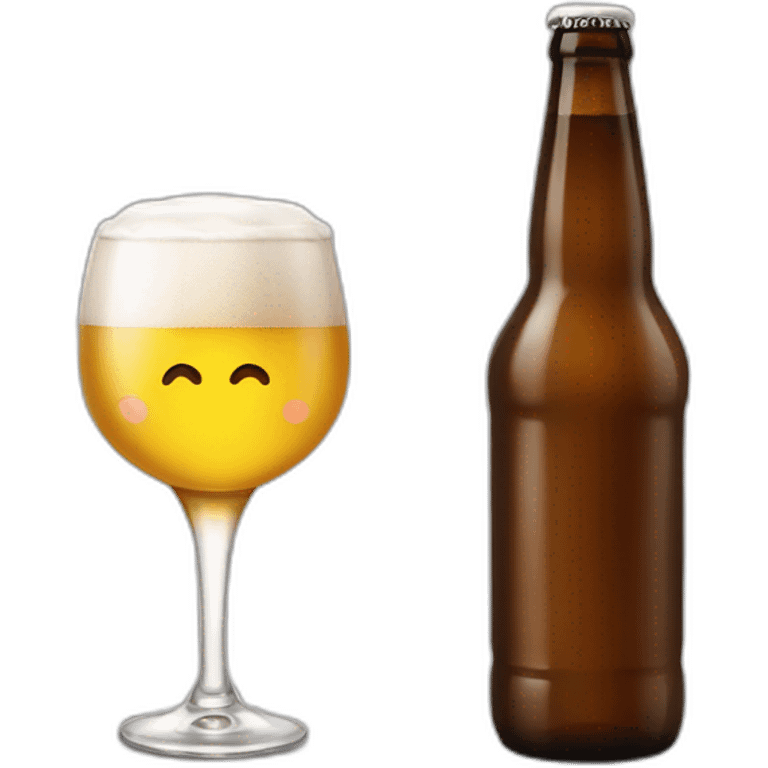 Chat qui boit une bière est joue à un jeux emoji