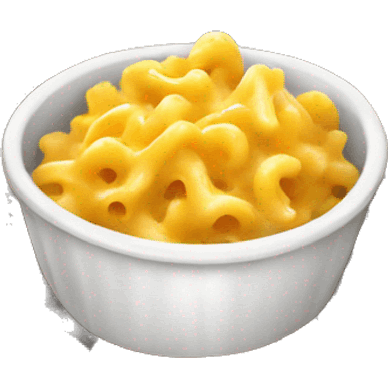 realistic isolated yellow-orange mac and cheese heart emoji