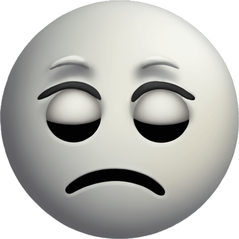 Sad moon  emoji