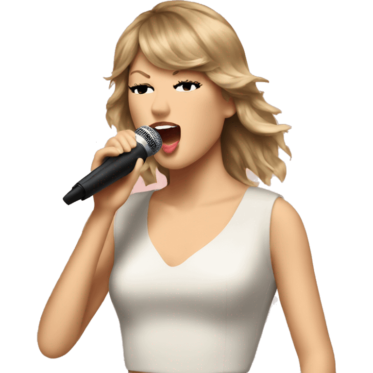 Taylor swift  singing  emoji