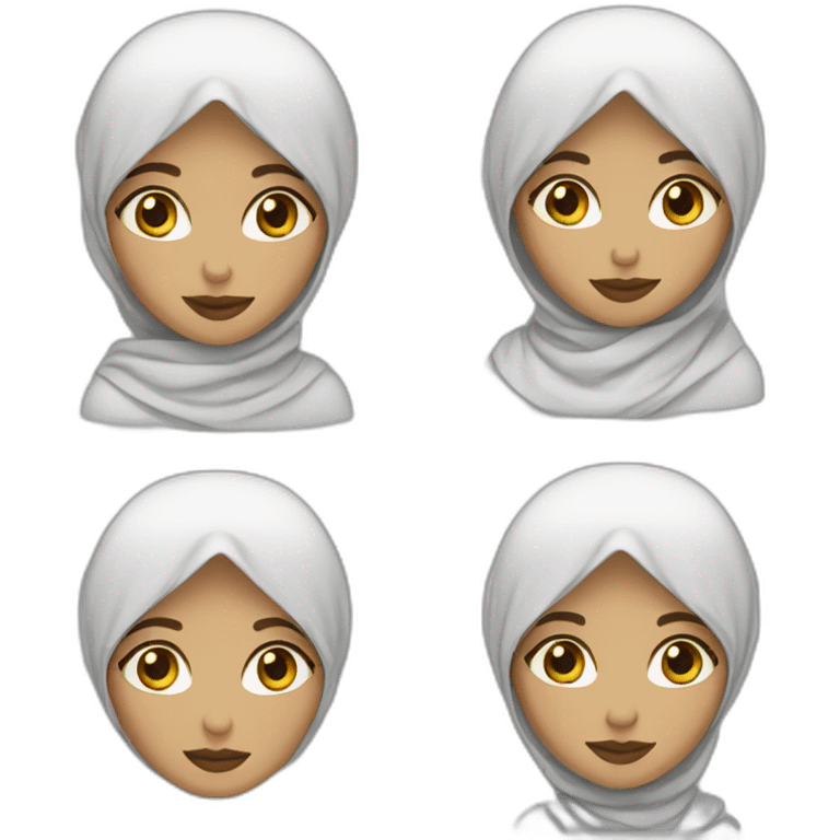 hijabi white girl emoji