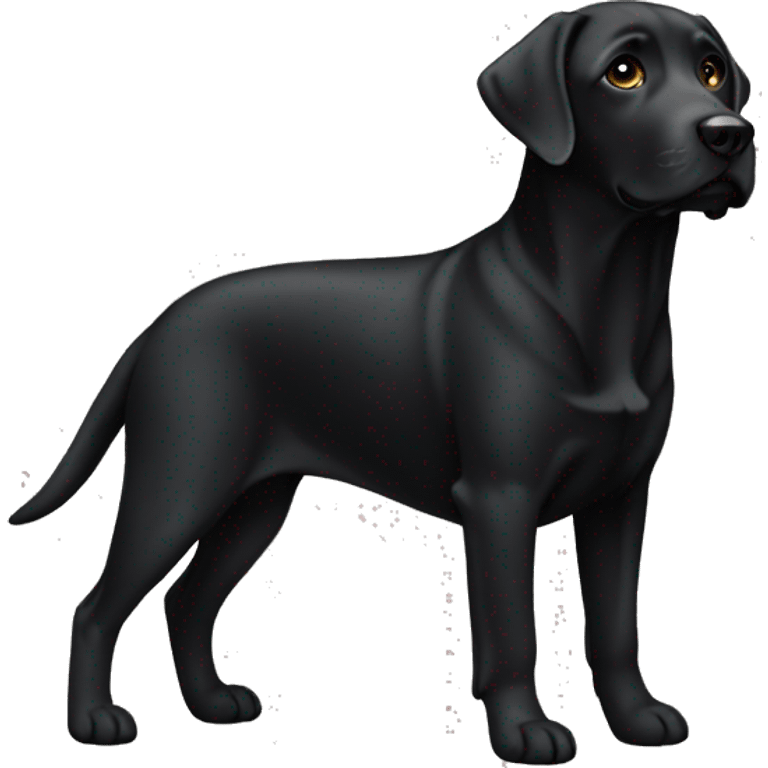 Labrador black emoji