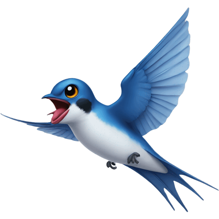 Flying swallow emoji