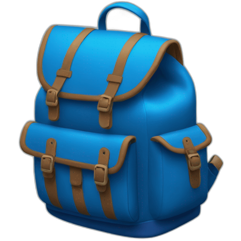 bakpack blue emoji