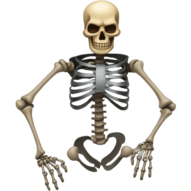 Metal skeleton emoji