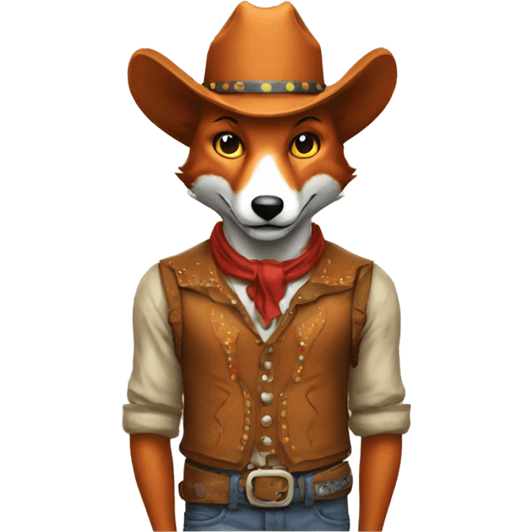 cowboy clown fox emoji