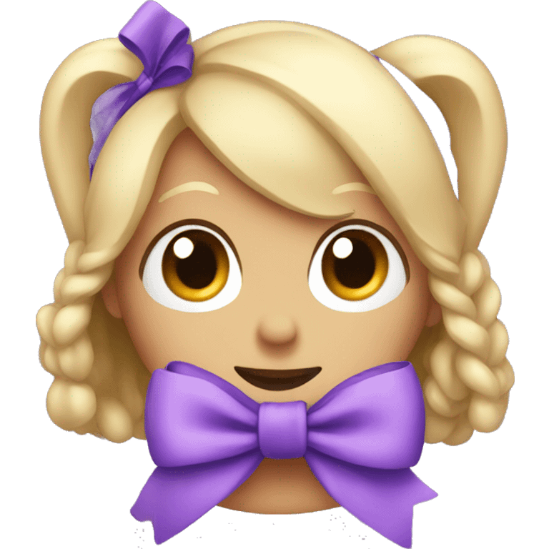 purple bow emoji