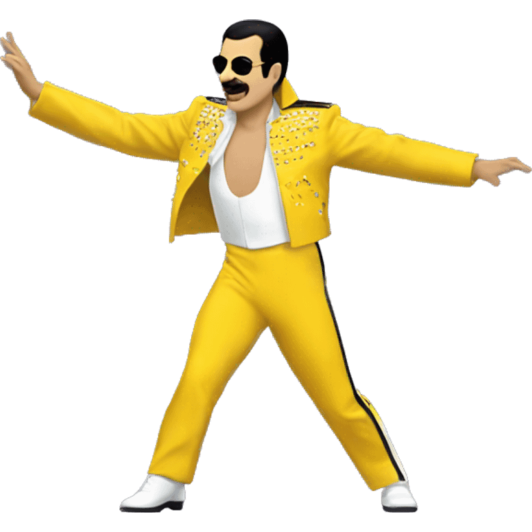 freddie mercury yellow jacket dance emoji