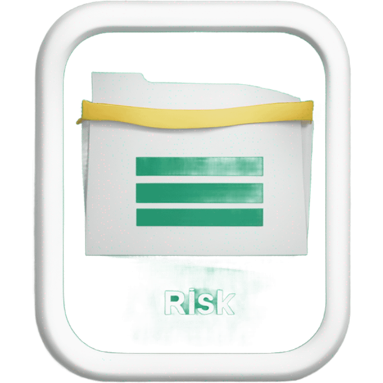 A message or text that says report a risk  emoji