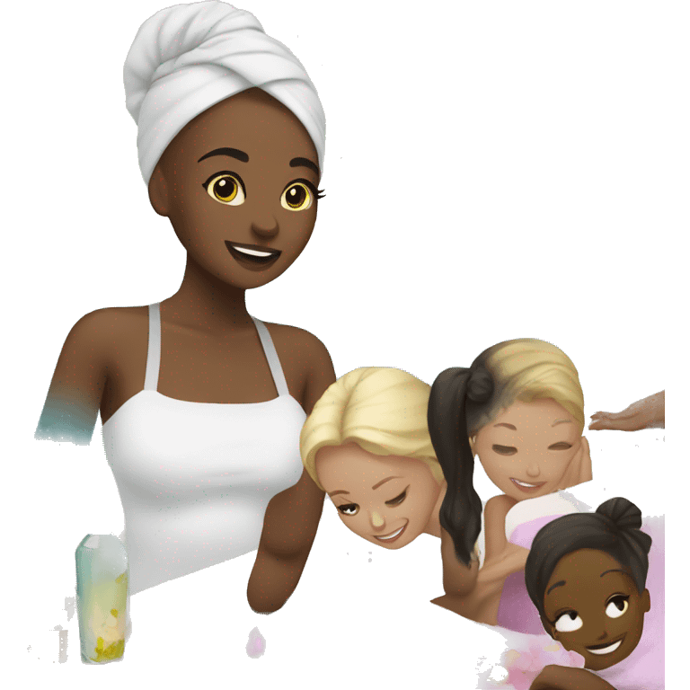 Girls spa day emoji