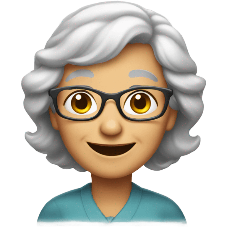 happy grandma  emoji