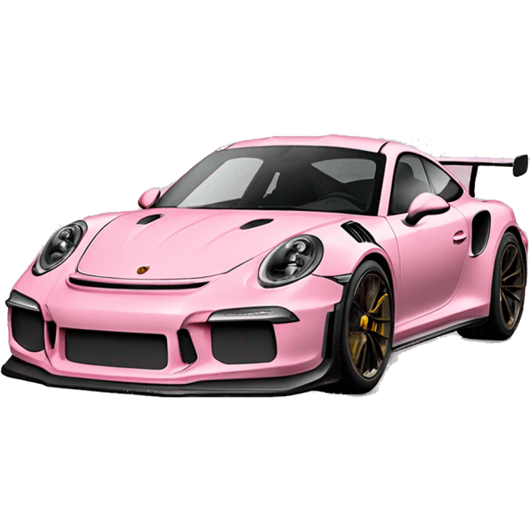 Porsche gt 3 rs in light pink emoji