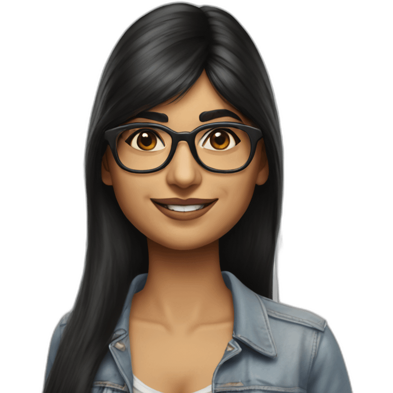 hyper realistic mia khalifa emoji