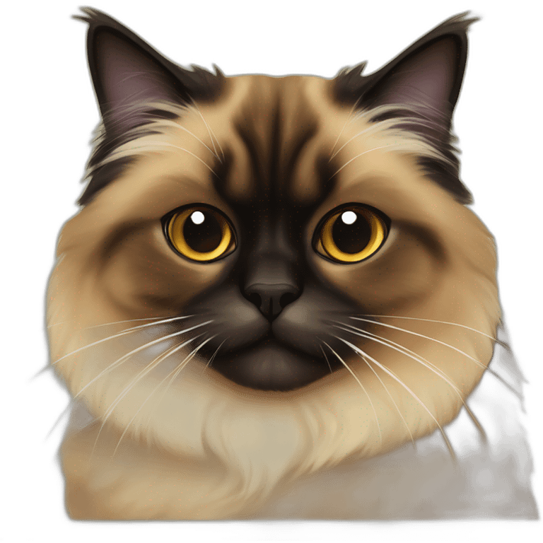 Tortoise shell Himalayan cat emoji