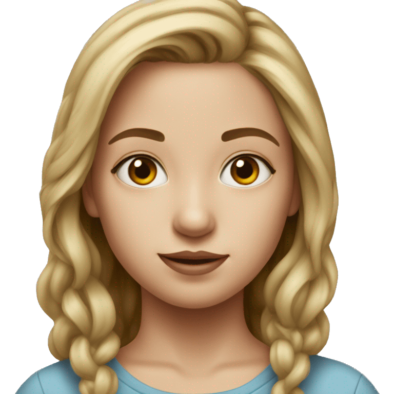 realistic portrait of girl emoji