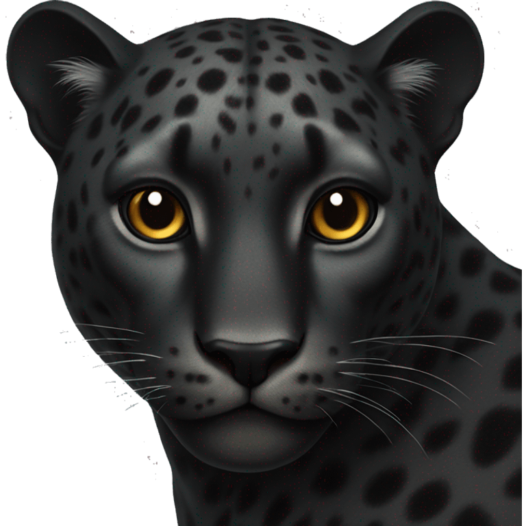 winged black leopard emoji