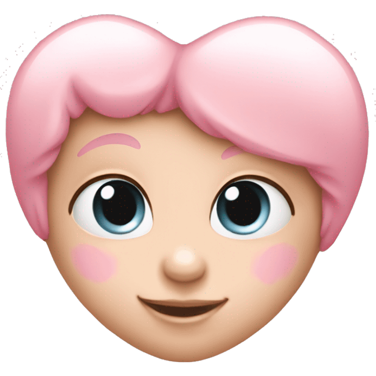 Baby pink heart emoji