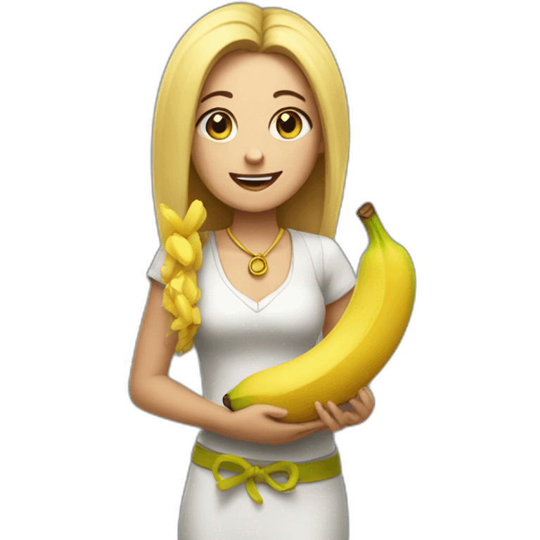 Jinx with a banana in her hand emoji