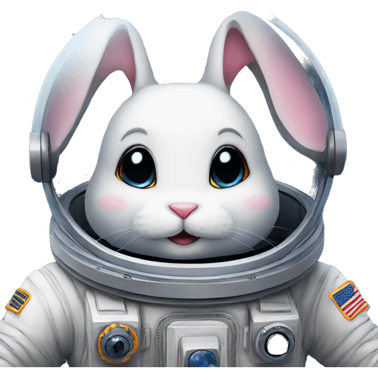 Bunny in space emoji