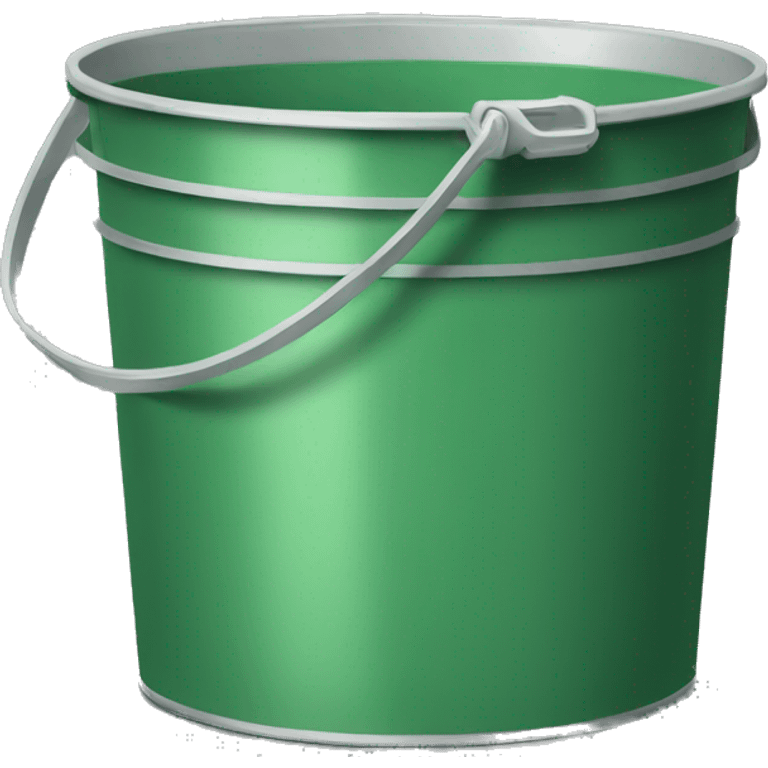 Paint bucket with green color emoji