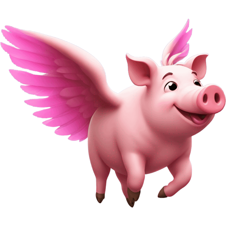 Flying pig emoji