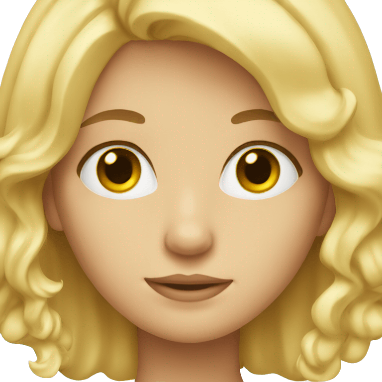 A blonde girl  emoji