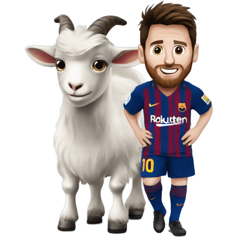 messi being a goat emoji