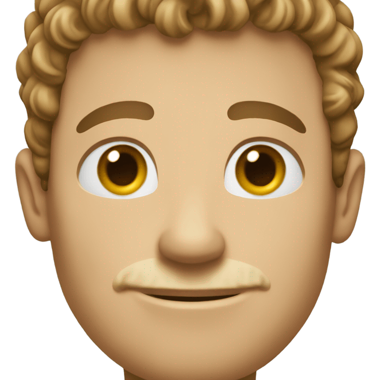 À tall man with short curly hair  emoji