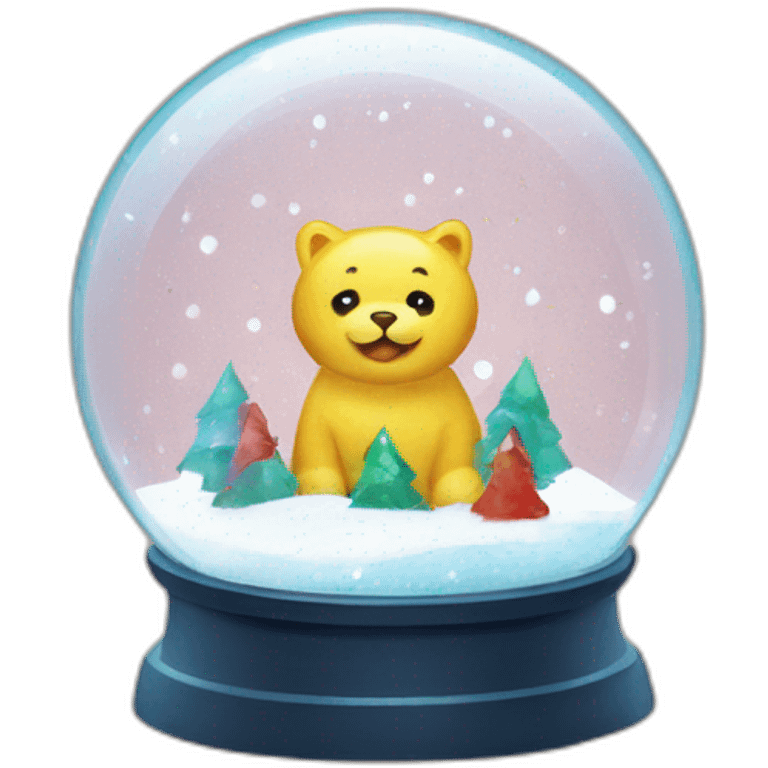 Confetti book snowglobe emoji