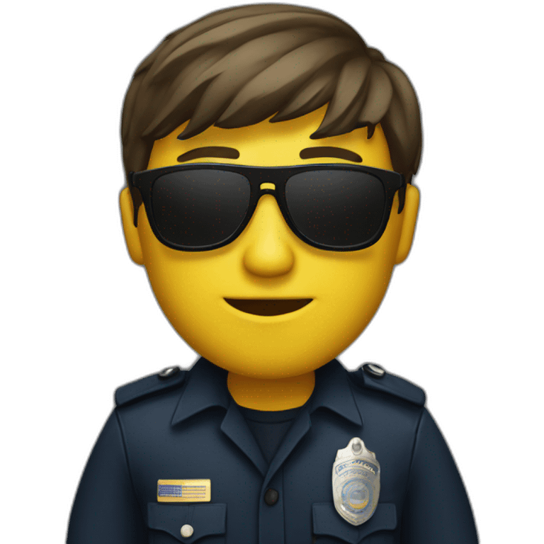 Police wearing sunglassess emoji