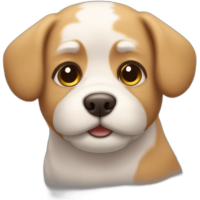 A cute dog emoji