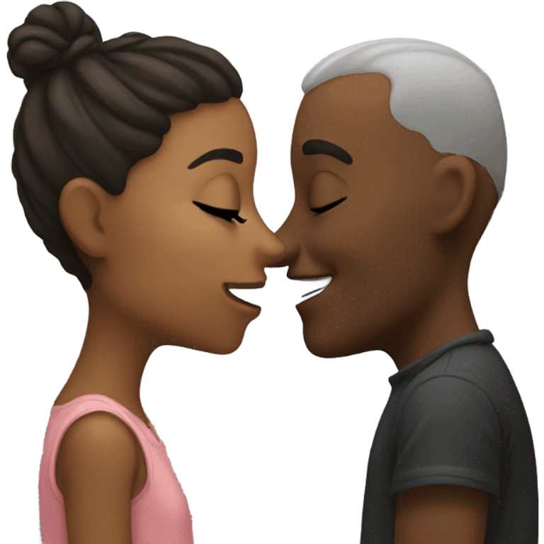 Couple kiss emoji