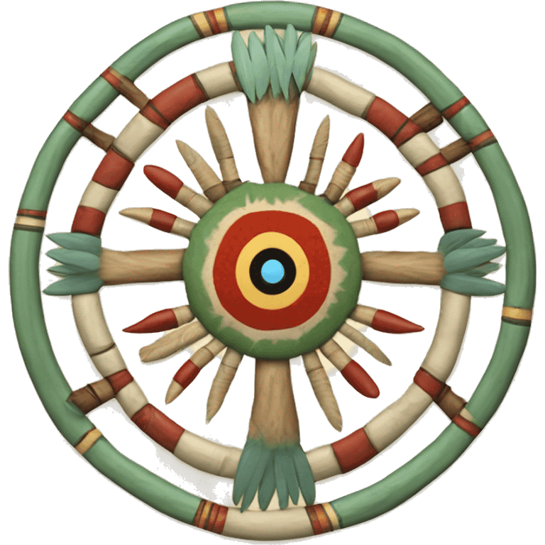 Native American medicine wheel  emoji