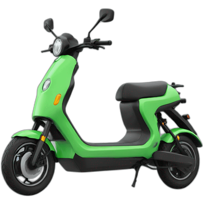 Electric scooter green emoji