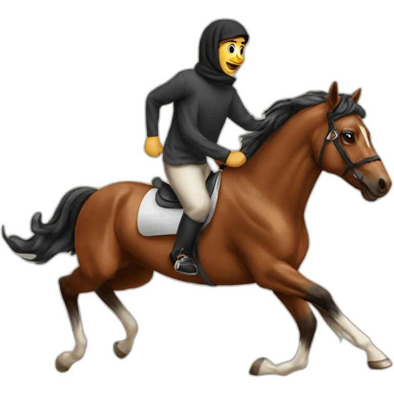 Arabic Horse running emoji