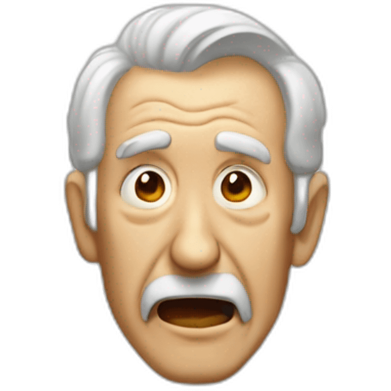 old man yells at unicode emoji